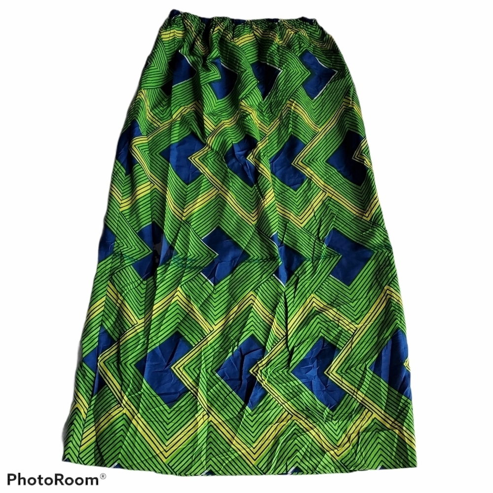 Vintage 60s Pop Geometric Psychedelic Maxi Skirt